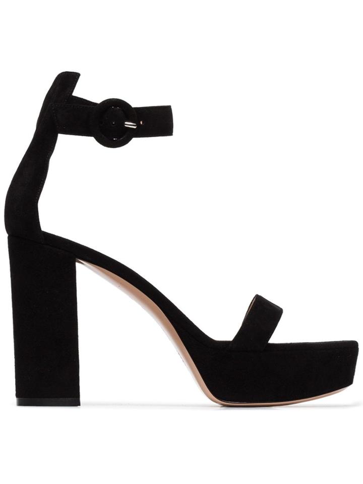 Gianvito Rossi Black 105 Platform Sandals