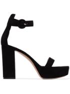 Gianvito Rossi Black 105 Platform Sandals