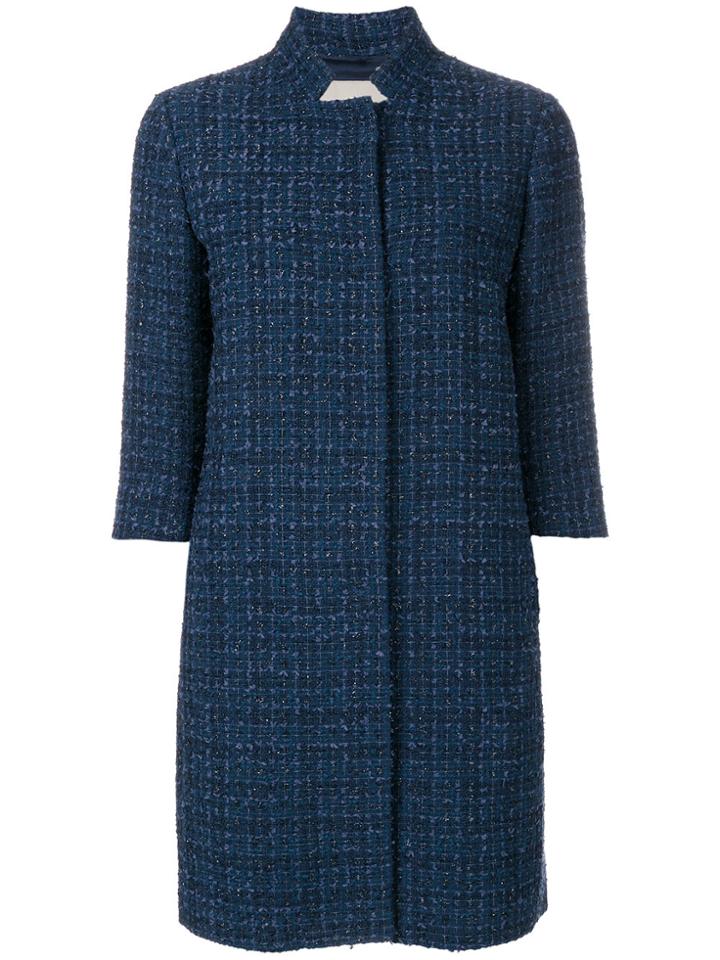 Herno Three Quarter Sleeve Coat - Blue