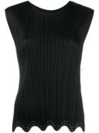 Pleats Please By Issey Miyake Pleated Design Blouse - Black