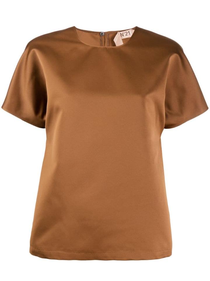 Nº21 Shortsleeved Blouse - Brown