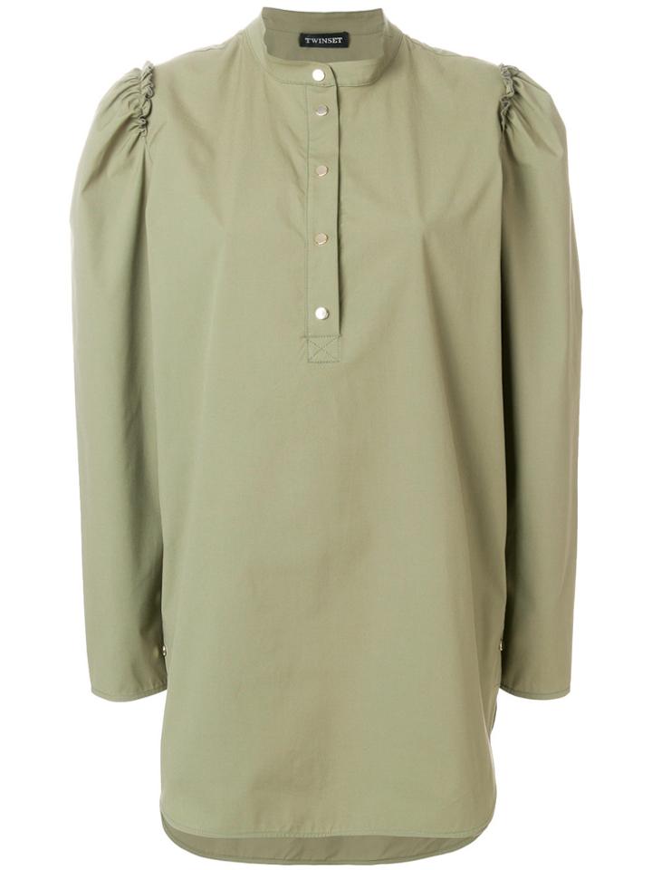 Twin-set Henley Shirt - Green