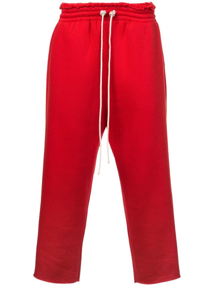 Camiel Fortgens Cropped Track Pants - Red