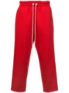Camiel Fortgens Cropped Track Pants - Red