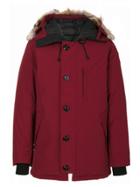 Canada Goose Hood Trim Down Coat - Red