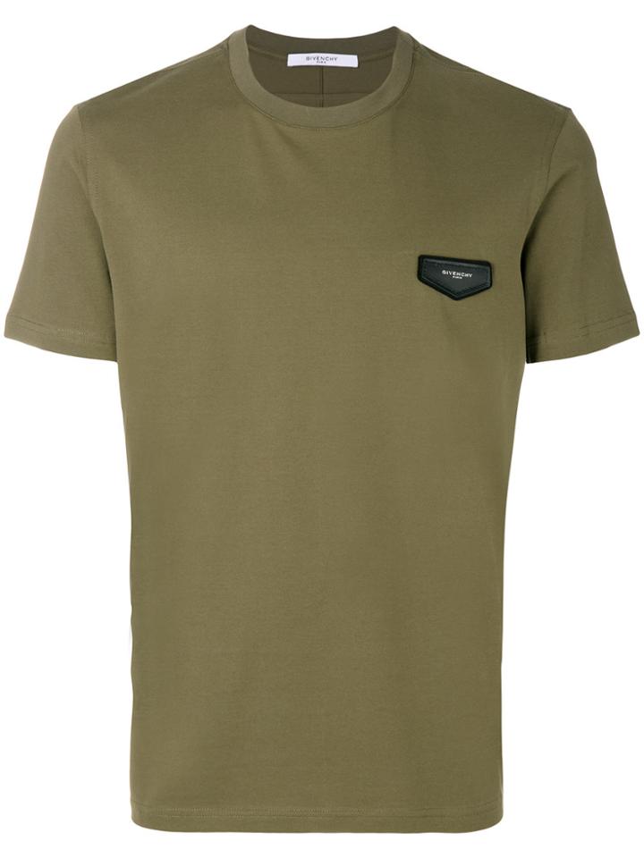 Givenchy Designer Logo T-shirt - Green