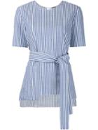 Adam Lippes Striped Belted Top