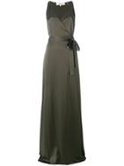 Dvf Diane Von Furstenberg Wrap Front Maxi Dress - Green