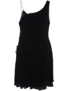 Cinq A Sept Wrap Style Mini Dress - Black