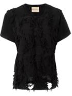 Erika Cavallini Frayed Textured T-shirt