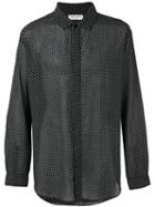 Saint Laurent - Printed Long Sleeve Shirt - Men - Cotton - L, Black, Cotton