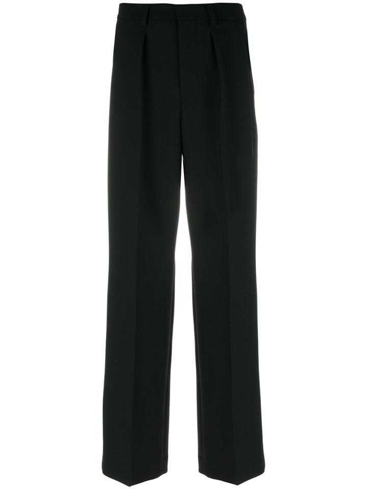 Ami Alexandre Mattiussi Wide Leg Trousers - Black