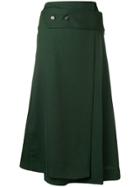Victoria Beckham Wide Martingale Skirt - Green