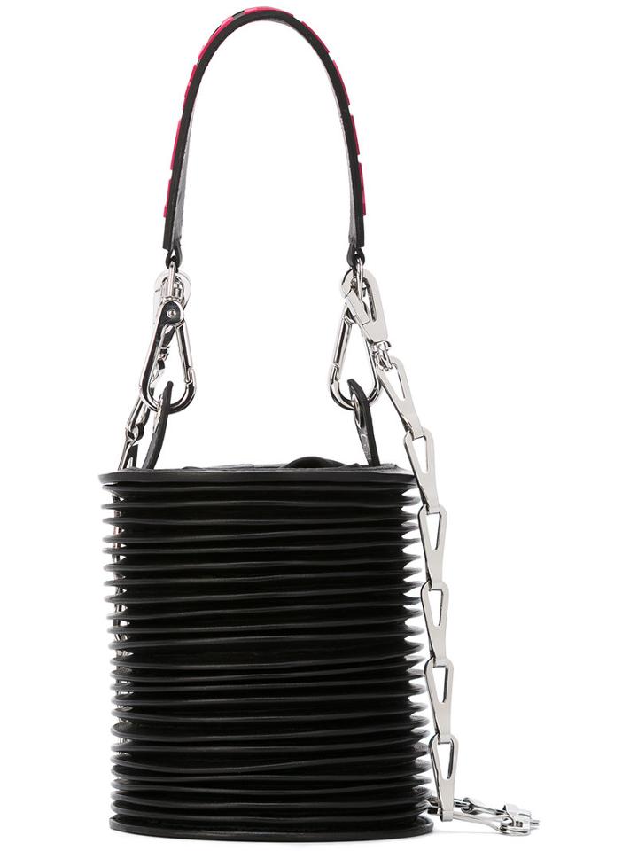 Paco Rabanne Ruffled Cone Tote, Women's, Black, Leather