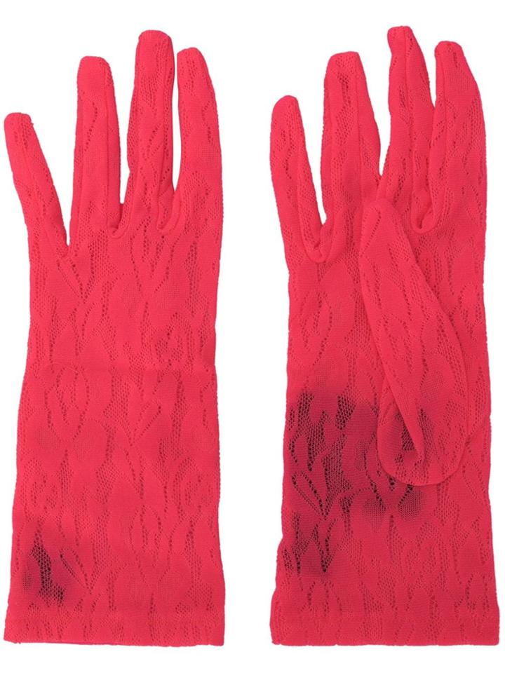 Gucci Lace Gloves - Pink