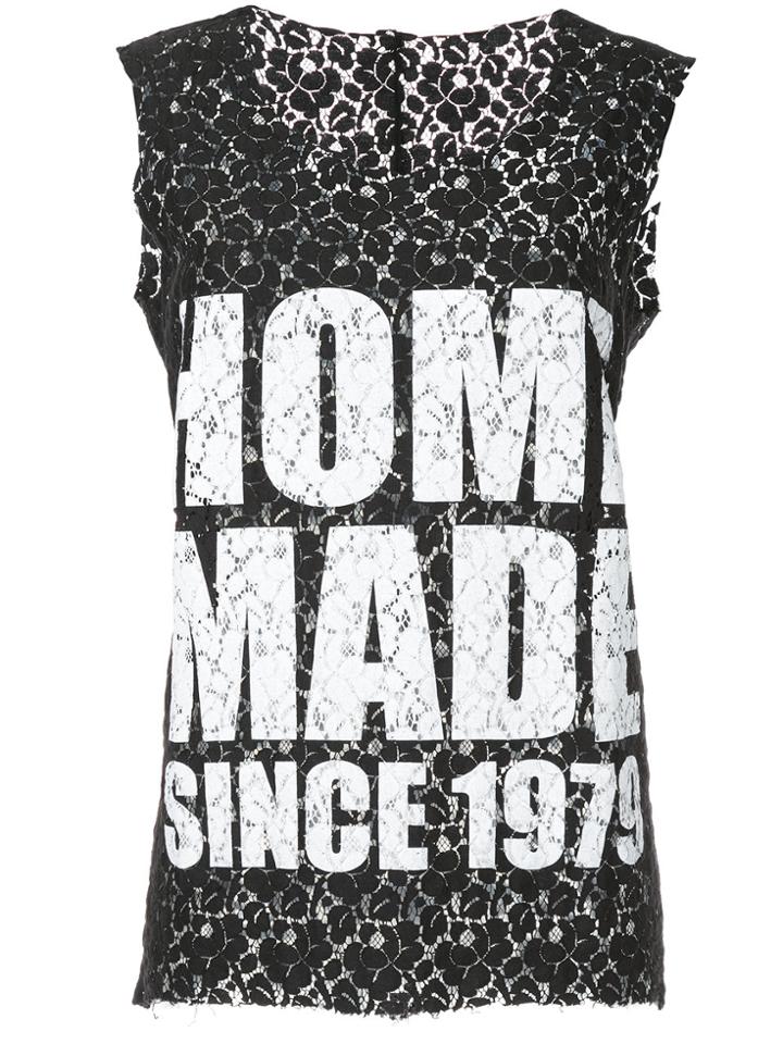 Zambesi Statement Lace Tank Top - Black
