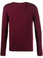 Dell'oglio Long Sleeve Knit Jumper - Red