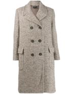 Aspesi Double-breasted Midi Coat - Neutrals