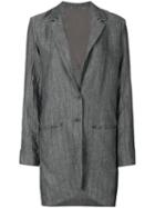 Transit - Loose Fit Coat - Women - Cotton/linen/flax/viscose - 44, Grey, Cotton/linen/flax/viscose