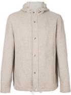 Brunello Cucinelli Cashmere Hooded Jacket, Men's, Size: Large, Nude/neutrals, Cotton/cupro/cashmere