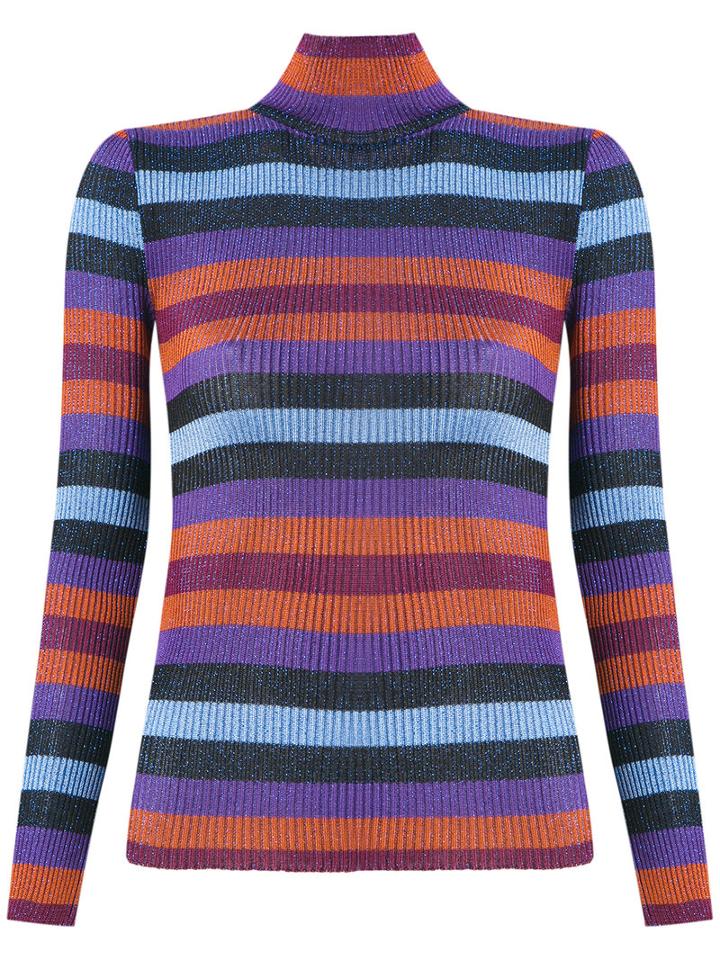 Cecilia Prado - Knitted Top - Women - Acrylic/lurex/viscose - P, Blue, Acrylic/lurex/viscose