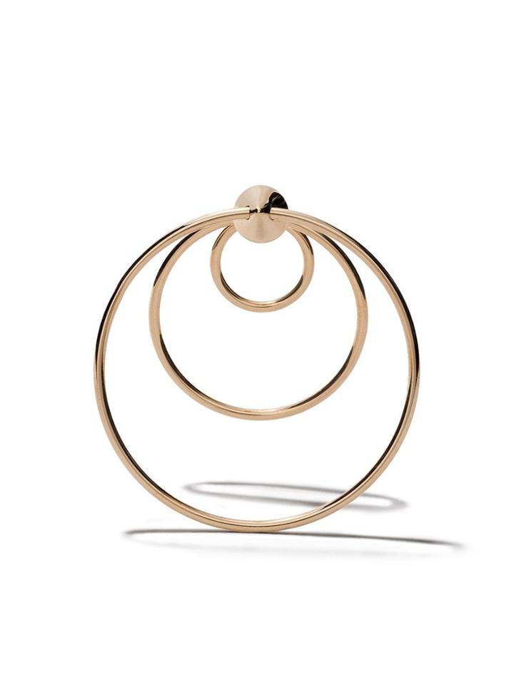 Delfina Delettrez 18kt Yellow Gold Twin Hoop Earring