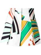 Emilio Pucci Printed A-line Shorts, Women's, Size: 42, Cotton/spandex/elastane