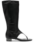 Andrea Bogosian Peônica Leather Boots - Black
