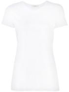 Adam Lippes Crew Neck Cotton T-shirt, Women's, Size: Medium, White, Cotton