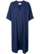 Mm6 Maison Margiela V-neck Oversized Dress - Blue