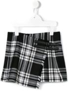 Burberry Kids Checked Skirt, Girl's, Size: 8 Yrs, Black