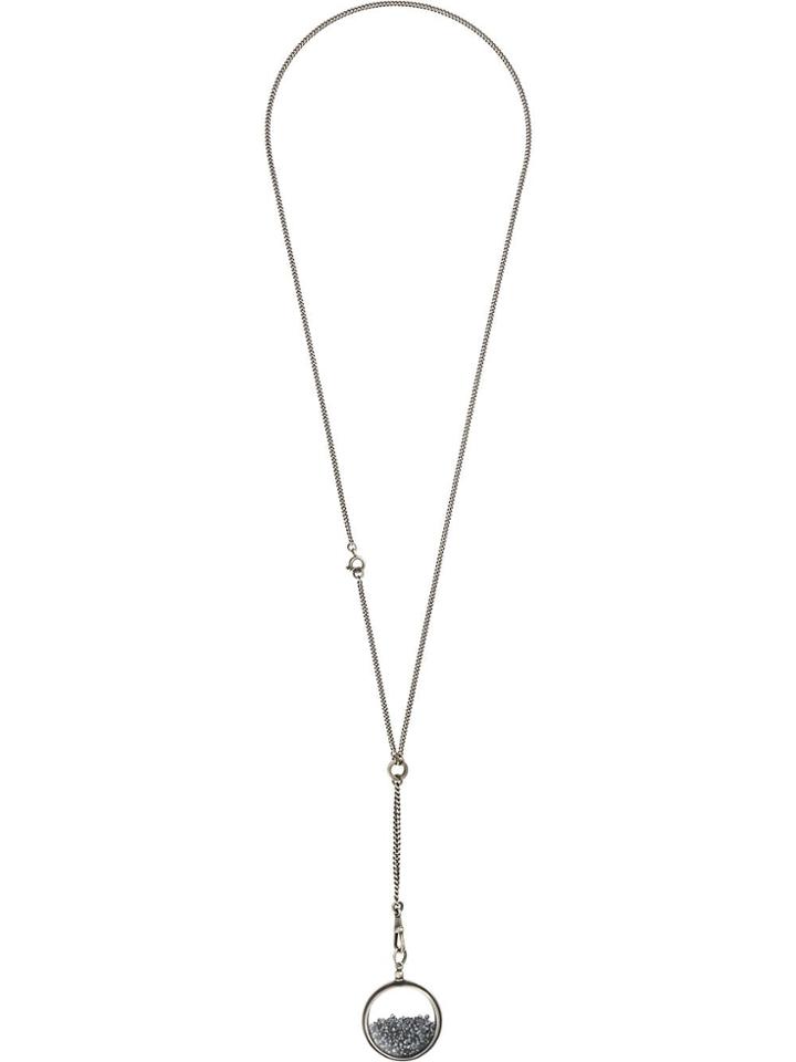 Ann Demeulemeester Swarovski Crystal Necklace - Silver