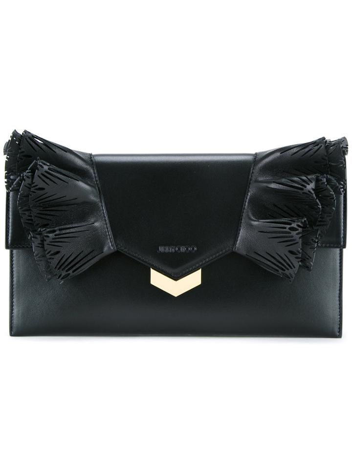 Jimmy Choo 'isabella' Clutch, Women's, Black, Calf Leather