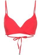 Seafolly Quilted Wrap Front Booster Bikini Top - Red