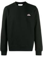Calvin Klein Embroidered Logo Patch Sweatshirt - Black