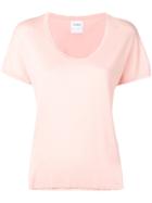 Barrie Cashmere Distressed Trim Top - Pink