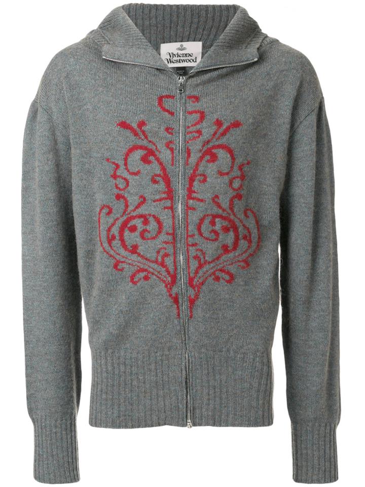 Vivienne Westwood Hooded Zip Cardigan - Grey