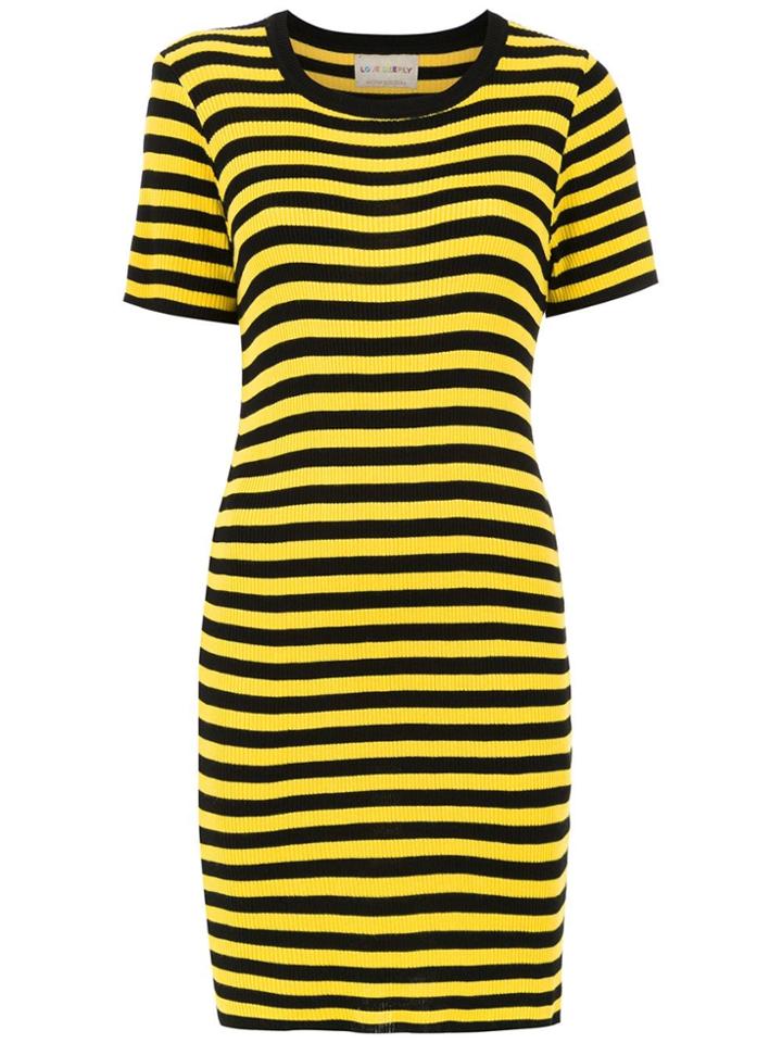 Andrea Bogosian Striped Dress - Black