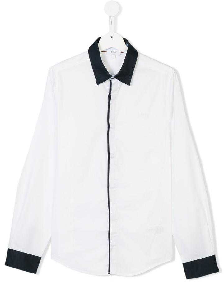 Boss Kids Slim Fit Shirt - White