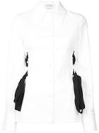 Yigal Azrouel Lace Detail Button-up Blouse - White