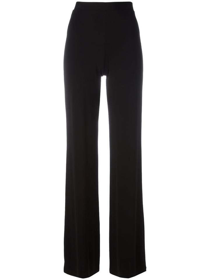 Plein Sud Wide Leg Soft Trousers, Women's, Size: 42, Black, Spandex/elastane/viscose