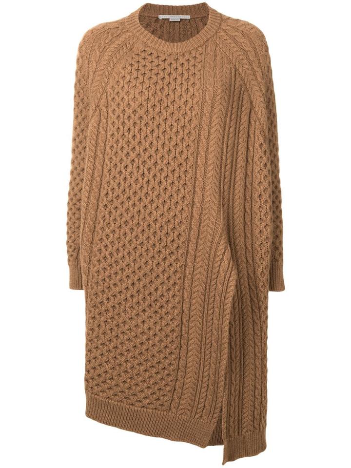 Stella Mccartney Asymmetric Knit Jumper - Brown