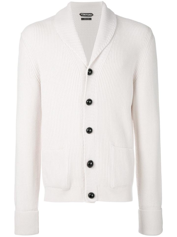 Tom Ford V-neck Cardigan - Nude & Neutrals