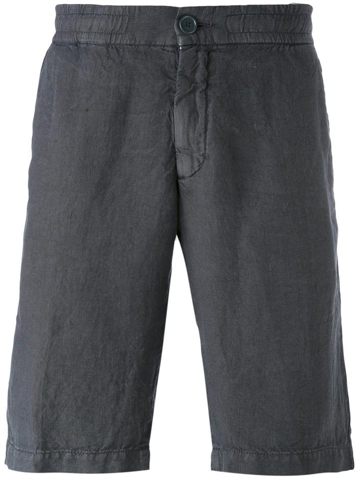 Z Zegna - Classic Shorts - Men - Linen/flax - S, Grey, Linen/flax