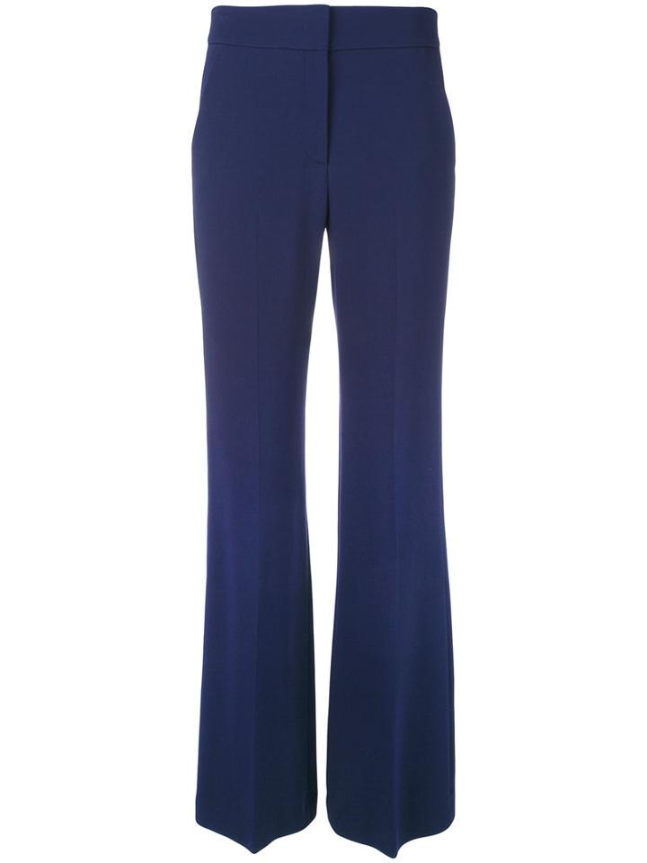 Joseph Straight Trousers, Women's, Size: 38, Blue, Spandex/elastane/acetate/viscose