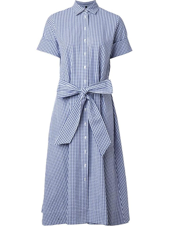 Lisa Marie Fernandez Gingham Check Shirt Dress