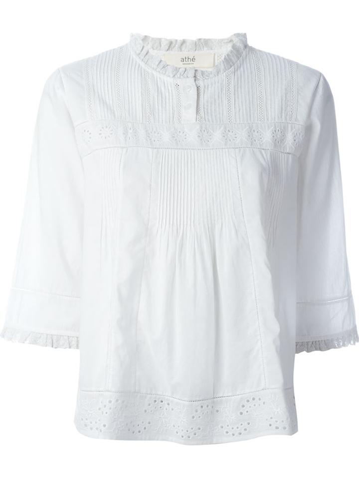 Vanessa Bruno Athé Embroidered Blouse