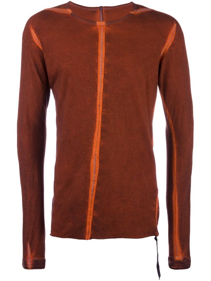 Isaac Sellam Experience Longsleeved T-shirt, Men's, Size: Small, Yellow/orange, Cotton/spandex/elastane
