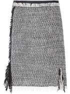 Lanvin Fringed Detail Skirt - Black