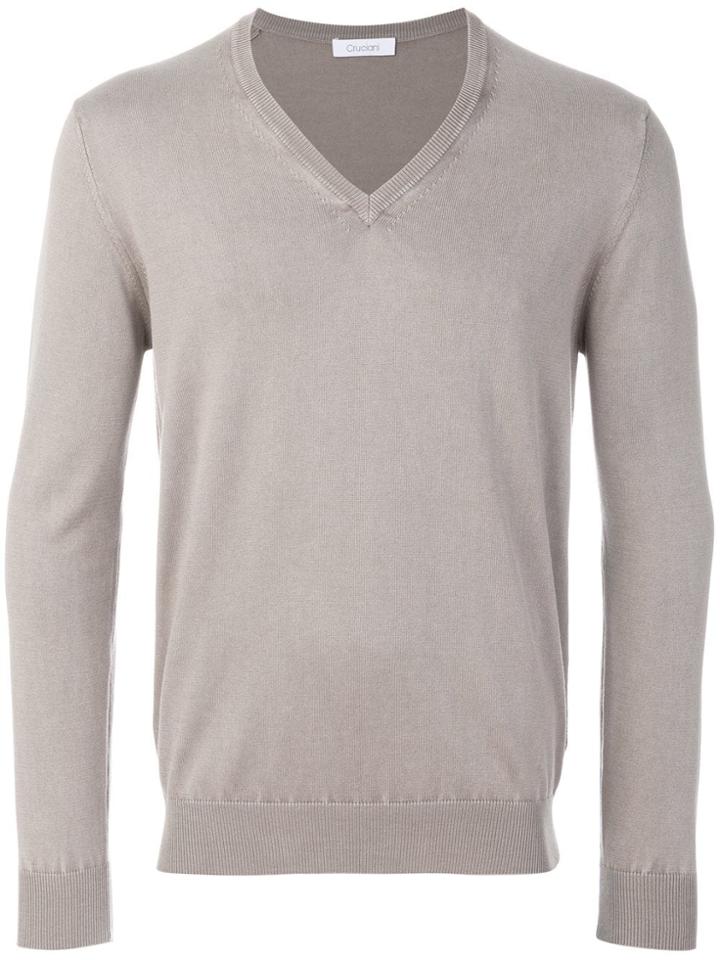 Cruciani Long Sleeved Sweatshirt - Neutrals